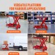 Comprar Carro Hidráulico de Mesa Elevadora Capacidad de Carga de 230 kg Elevador Manual de Tijera Simple Altura de Elevación de 720 mm 4 Ruedas Cojín Antideslizante para Manipulación Transporte, Rojo