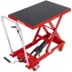 Comprar Carro Hidráulico de Mesa Elevadora Capacidad de Carga de 230 kg Elevador Manual de Tijera Simple Altura de Elevación de 720 mm 4 Ruedas Cojín Antideslizante para Manipulación Transporte, Rojo