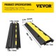 Buy Cable Protection Ramp Cable Channel 4 Pieces 2 Ways Floor Cable Channel 3.2x3.1cm Rubber and PVC Cable Protector