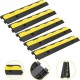 Buy Cable Protection Ramp Cable Channel 5 Pieces 2 Ways Floor Cable Channel 3.2x3.1cm Cable Protector Rubber and PVC