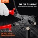 Buy Ratchet Cable Cutter 250mm Wire and Cable Cutter 240mm² Cable Cutter Comfortable Handles Quick Release Lever Easy to Use 50 HRC Manganese and Silicon Steel Blade