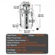 Buy Distilling Alcohol Water Distiller 50L 2800W Still Stainless Steel Distiller with Water Pump Complete Wine Set