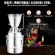 Buy Distill Alcohol Distiller for Home Use with Water Pump 6.8-8W 70L Capacity Stainless Steel Distillation Kit