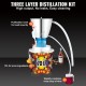 Buy Distill Alcohol Distiller for Home Use with Water Pump 6.8-8W 70L Capacity Stainless Steel Distillation Kit