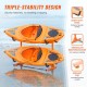 VEVOR Soporte para Kayak Independiente, 4 Piezas de Capacidad, Porta Kayak, Remo para Canoa, Soporte para Tabla de Remo de Acero Resistente con Brazos Acolchados, Ancho Ajustable, Carga 100 kg