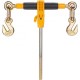 VEVOR Tensor de Cadena de Amarre Trinquete de Cadena 0,9-1,27 cm 4 Piezas Carga de 5443 kg Carpeta de Carga con Trinquete Mango Antideslizante para Asegurar Cargas, Transporte, Remolques de Camión