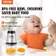 Buy Multifunctional Electric Chopper 400 W Meat Grinder with 600 mL 2.5 Cup Glass Bowl Stainless Steel Blade with 4 Fins 2 Speeds for Fruits Vegetables Meat Baby Food