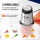 Buy Multifunctional Electric Chopper 400 W Meat Grinder with 600 mL 2.5 Cup Glass Bowl Stainless Steel Blade with 4 Fins 2 Speeds for Fruits Vegetables Meat Baby Food