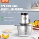 Buy Multifunctional Electric Chopper Meat Grinder 400W with 2L 8 Cup Stainless Steel Bowl Stainless Steel Blade with 4 Fins 2 Speeds for Fruits Vegetables Onions Baby Food