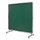 Comprar Cortina de Soldadura con Marco, 1,8x1,8 m Pantalla de Protección de Soldadura de Vinilo Ignífugo con 4 Ruedas Giratorias 2 con Cerradura, Cortina Móvil Profesional para Taller, Industria, Verde