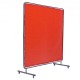 Comprar Cortina de Soldadura con Marco, 1,8x1,8 m Pantalla de Protección de Soldadura de Vinilo Ignífugo con 4 Ruedas Giratorias 2 Bloqueables, Cortina Móvil Profesional para Taller, Industria, Rojo