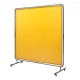 Comprar Cortina de Soldadura con Marco, 1,8x1,8 m Pantalla de Protección de Soldadura de Vinilo Ignífugo con 4 Ruedas Giratorias 2 Bloqueables, Cortina Móvil Profesional para Taller, Industria, Amarillo