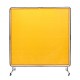 Comprar Cortina de Soldadura con Marco, 1,8x1,8 m Pantalla de Protección de Soldadura de Vinilo Ignífugo con 4 Ruedas Giratorias 2 Bloqueables, Cortina Móvil Profesional para Taller, Industria, Amarillo