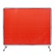 Comprar Cortina de Soldadura con Marco, 1,8x2,4m Pantalla de Protección de Soldadura de Vinilo Ignífugo con 4 Ruedas Giratorias 2 Bloqueables, Cortina Móvil Profesional para Taller, Industria, Rojo