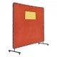 Comprar Cortina de Soldadura con Marco, 1,8x2,4 m Vinilo Ignífugo Pantalla de Cortina Protectora de Soldadura con 4 Ruedas Giratorias (2 con Cerradura), Ventana Transparente para Taller, Industria, Rojo