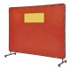 Comprar Cortina de Soldadura con Marco, 1,8x2,4 m Vinilo Ignífugo Pantalla de Cortina Protectora de Soldadura con 4 Ruedas Giratorias (2 con Cerradura), Ventana Transparente para Taller, Industria, Rojo