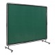 Comprar Cortina de Soldadura con Marco, 1,8x2,4m Pantalla de Protección de Soldadura de Vinilo Ignífugo con 4 Ruedas Giratorias 2 Bloqueables, Cortina Móvil Profesional para Taller, Industria, Verde