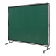 Comprar Cortina de Soldadura con Marco, 1,8x2,4m Pantalla de Protección de Soldadura de Vinilo Ignífugo con 4 Ruedas Giratorias 2 Bloqueables, Cortina Móvil Profesional para Taller, Industria, Verde