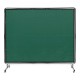 Comprar Cortina de Soldadura con Marco, 1,8x2,4m Pantalla de Protección de Soldadura de Vinilo Ignífugo con 4 Ruedas Giratorias 2 Bloqueables, Cortina Móvil Profesional para Taller, Industria, Verde