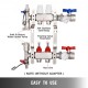 Comprar Distribuidor de Circuito de Calefacción, 2 Interfaces, 1,4 GPM Cada Uno Conjunto de Calefacción, Acero Inoxidable Distribuidor de Calefacción por Suelo Compatible con Cualquier Tipo de Tubo PEX