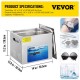 Buy Digital Ultrasonic Cleaner 15L, 360W Jewelry Cleaning Machine, SUS 304 Stainless Steel Professional Ultrasonic Cleaner 36KHz~40KHz with 6 Advanced Transducers for Industrial