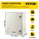 Caja eléctrica de fibra de vidrio VEVOR, montaje en pared de 23,6x19,7x9,1