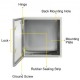 Buy Electrical Distribution Box 60x60x20 cm Electrical Box IP66 Carbon Steel Electrical Distribution Box Waterproof Outdoor Electric Meter Cover for Wall Mounting