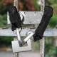 Buy High Security Lockout Lock 118" x 0.4" / 300 cm x 1 cm Heavy Duty Security Padlock 6.5kg, Steel Chain Padlock, Reinforced Protective Jacket with Extended Length and 3 Keys