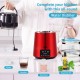 Buy Water Distiller 4L Water Distillation Filter with Glass Container 750W 1L/H Speed Adjustment, Distillation Filter Purifier 7.9lbs Stainless Steel Dual Temperature, Red