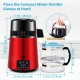 Buy Water Distiller 4L Water Distillation Filter with Glass Container 750W 1L/H Speed Adjustment, Distillation Filter Purifier 7.9lbs Stainless Steel Dual Temperature, Red