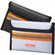 Buy Fireproof File Bag Portable 20.5 x 12 cm Fireproof Document Bag up to 1093 °C Fireproof and Waterproof Document Case with Velcro Zipper for Valuables