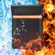 Kaufen Sie Feuerfeste Dokumententasche, 2000 °F, 38,1 x 27,9 cm, feuerfeste Geldtasche, Doppeltasche, feuerfeste und wasserdichte Tasche mit Reißverschluss und reflektierendem Streifen für Geld, Dokumente, Schmuck, Reisepass