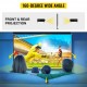 Buy 100" Projector Screen 16:9 Portable Projector Screen 4K Hd Projector Screen with Stand Height 198cm Viewing Angle 160