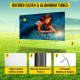 Buy 100" Projector Screen 16:9 Portable Projector Screen 4K Hd Projector Screen with Stand Height 198cm Viewing Angle 160