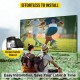 Buy 100" Projector Screen 16:9 Portable Projector Screen 4K Hd Projector Screen with Stand Height 198cm Viewing Angle 160