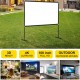 Koop 100-inch projectorscherm Draagbaar projectorscherm 16:9 4K Hd-projectorscherm met standaard Hoogte 198 cm Kijkhoek 160