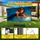 Buy Projector Screen 394.2 cm Projector Screen with Stand 311 x 175 cm HD 16:9 Mobile Projection Screen 160 Degree Oxford Fabric Home Cinema Screen 244.6 cm for Home Office Patios