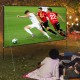 Buy Projector Screen 394.2 cm Projector Screen with Stand 311 x 175 cm HD 16:9 Mobile Projection Screen 160 Degree Oxford Fabric Home Cinema Screen 244.6 cm for Home Office Patios