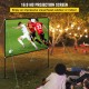 Koop Projectiescherm, diagonaal 80 inch projectorscherm met standaard 71 x 45 inch HD 16:9 mobiel projectiescherm 160 graden hoek Oxford stoffen thuisbioscoopscherm voor thuiskantoor-patio's