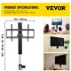 VEVOR Soporte de TV 220 V, Soporte Motorizado TV 48,5 x 10,7 cm, Soporte de TV para Pared, TV Soporte de Pared Automático, Soporte de Tele Motorizado Control Remoto para Hogar y Ocasiones Comerciales