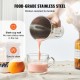 Buy Single Head Electric Smoothie Blender, 375W, 3 Speeds, 15000/18000/21000RPM, 820ML Stainless Steel Cup for Making Drinks, Milk Tea, Shakes, Homemade Bar