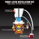 Buy Distill Alcohol Distiller for Home Use with Water Pump 10L Capacity Stainless Steel Distillation Kit Distiller Kit