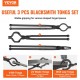 Buy Blacksmithing Tongs Blacksmithing Tongs 3 PCS 46cm V Wolf Mouth ZV Blacksmith