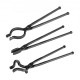 Buy Blacksmithing Tongs Blacksmithing Tongs 3 PCS 46cm V Wolf Mouth ZV Blacksmith