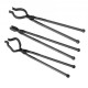 Buy Blacksmithing Tongs Blacksmithing Tongs 3 PCS 46cm V Wolf Mouth ZV Blacksmith