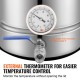 Buy Beer Fermenter 19L Stainless Steel Beer Fermentation Tank 3-Layer Pot Base Professional Brewing Kit with Thermometer Ball Valve Lid Handles Brewery