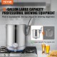 Comprar Fermentador de cerveja 60,6L Tanque de fermentação de cerveja em aço inoxidável Base de pote de 3 camadas Kit de fabricação profissional com termômetro Tampa de válvula de esfera Alças Cervejaria