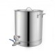 Buy Beer Fermenter 60.6L Stainless Steel Beer Fermentation Tank 3-Layer Pot Base Professional Brewing Kit with Thermometer Ball Valve Lid Handles Brewery