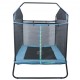 VEVOR Trampolín para Niños 175x126x165 cm Cama Elástica Interior y Exterior para Niños Pequeños con Red de Seguridad, Barra de Gimnasia, Hamaca, Regalo de Cumpleaños para Niños a Partir de 3 Años