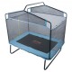 VEVOR Trampolín para Niños 175x126x165 cm Cama Elástica Interior y Exterior para Niños Pequeños con Red de Seguridad, Barra de Gimnasia, Hamaca, Regalo de Cumpleaños para Niños a Partir de 3 Años